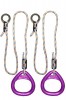 Детские гимнастические кольца треугольные  для ДСК фиолетовые КГ02В - магазин СпортДоставка. Спортивные товары интернет магазин в Карабаше 
