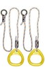 Детские гимнастические кольца треугольные  для ДСК желтые КГ02В - магазин СпортДоставка. Спортивные товары интернет магазин в Карабаше 