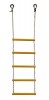 Детская веревочная лестница для ДСК  5 перекладин желтая ЛВ5-2В - магазин СпортДоставка. Спортивные товары интернет магазин в Карабаше 