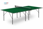 Теннисный стол для помещения Hobby 2 green любительский стол для использования 6010-1 в помещениях - магазин СпортДоставка. Спортивные товары интернет магазин в Карабаше 
