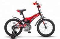 Детский велосипед Stels Jet 16" Z010 черный красный 2022 - магазин СпортДоставка. Спортивные товары интернет магазин в Карабаше 